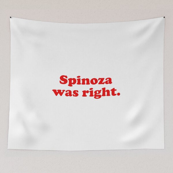 Item preview, Spinoza was right. Philosophy / philosopher books design. Best gift for a Spinoza fan. designed and sold by shirtpress.