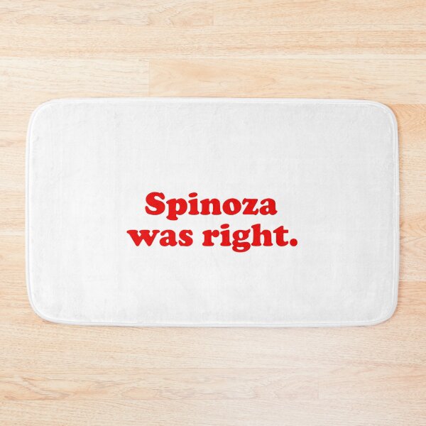 Artikelvorschau, Spinoza was right. Philosophy / philosopher books design. Best gift for a Spinoza fan. entworfen und verkauft von shirtpress.