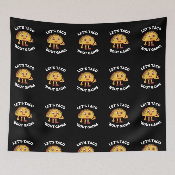 Item preview, Lets Taco Bout It - Funny Food Pun For Tacos Lovers, Food Lovers designed and sold by ExploreTheStore.