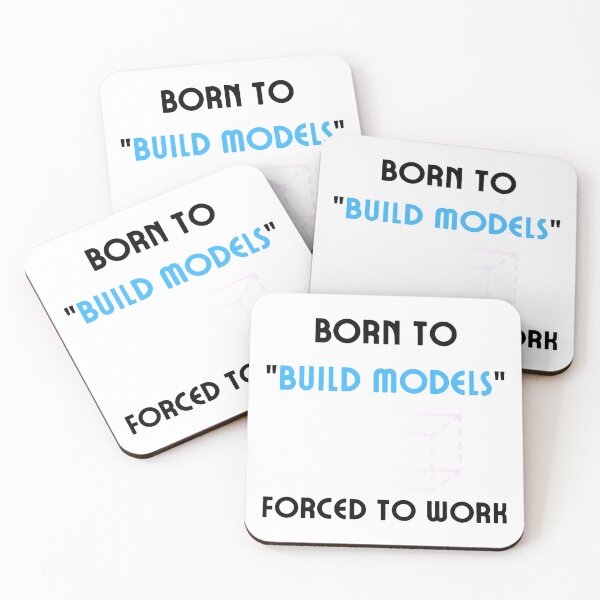 Item preview, Born to Build Models, Forced to Work Funny T-shirt men gift women gift designed and sold by InnovantDesigns.