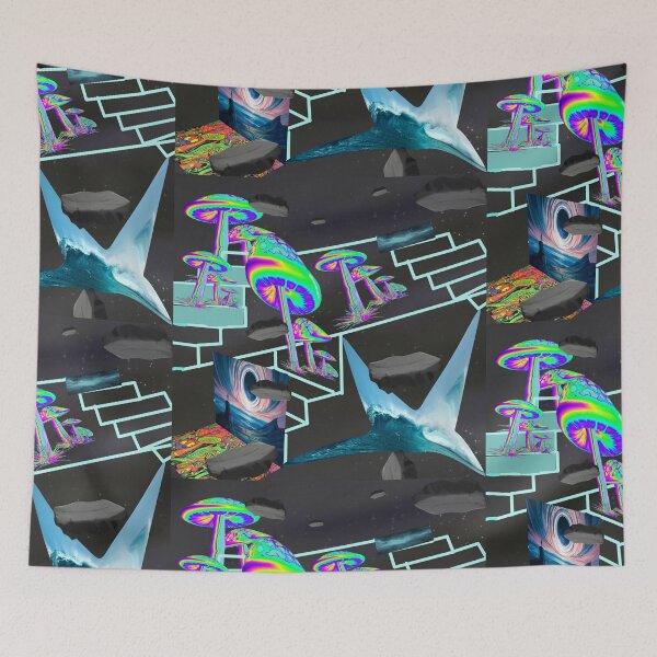 Item preview, Geometrical coloured Visionary lovely Psychedelic Art Visuals to chill with friends - The Return of Time Dilation designed and sold by Mad-Boy.