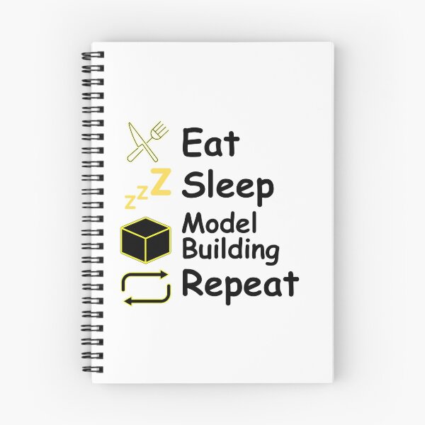 Item preview, Eat Sleep Model Building Repeat Funny T-shirt men gift women gift designed and sold by InnovantDesigns.