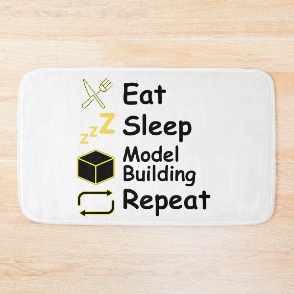 Item preview, Eat Sleep Model Building Repeat Funny T-shirt men gift women gift designed and sold by InnovantDesigns.