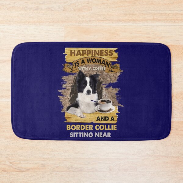 Item preview, Border Collie Sitting Coffee Near Woman designed and sold by Linenist.
