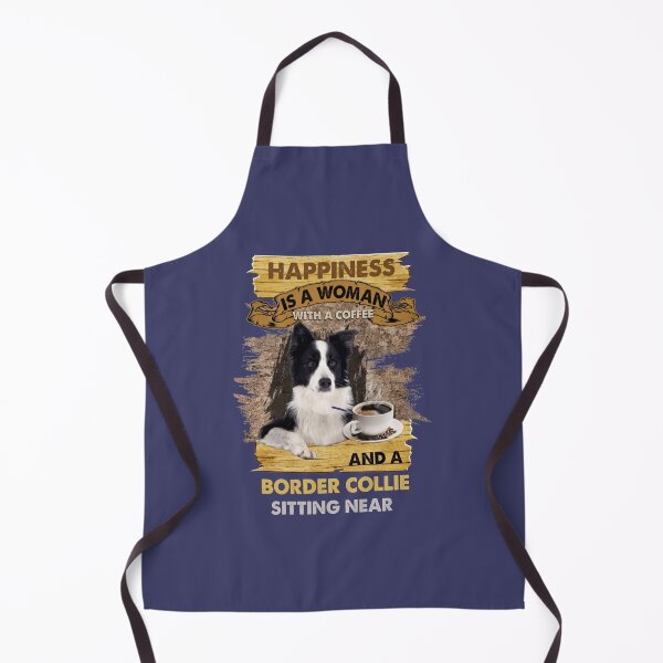 Item preview, Border Collie Sitting Coffee Near Woman designed and sold by Linenist.