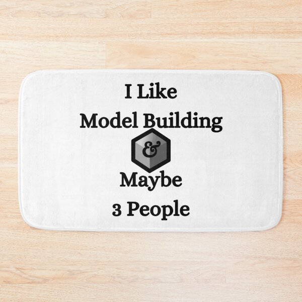Item preview, I Like Model Building & Maybe 3 People Funny T-shirt men gift women gift designed and sold by InnovantDesigns.