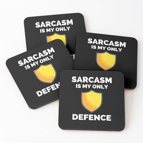 Item preview, Sarcasm Is My Only Defence - Funny Sarcastic Saying designed and sold by ExploreTheStore.