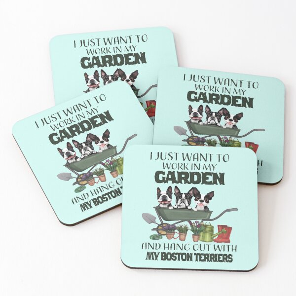 Item preview, Boston Terrier Garden   designed and sold by Linenist.