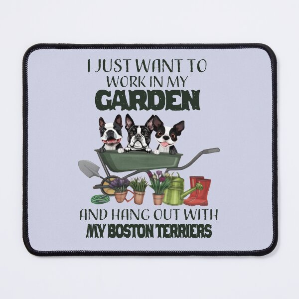 Item preview, Boston Terrier Garden   designed and sold by Linenist.