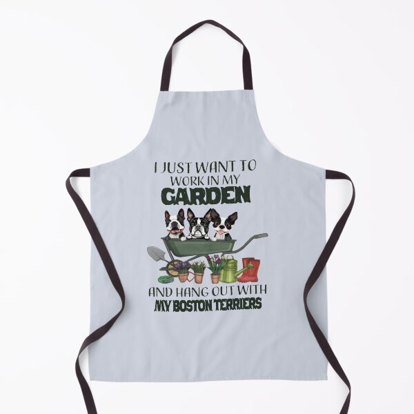Item preview, Boston Terrier Garden designed and sold by Linenist.