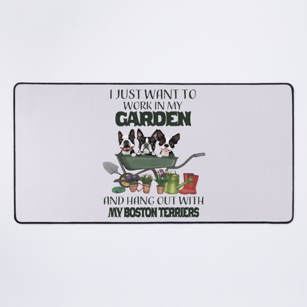Item preview, Boston Terrier Garden   designed and sold by Linenist.