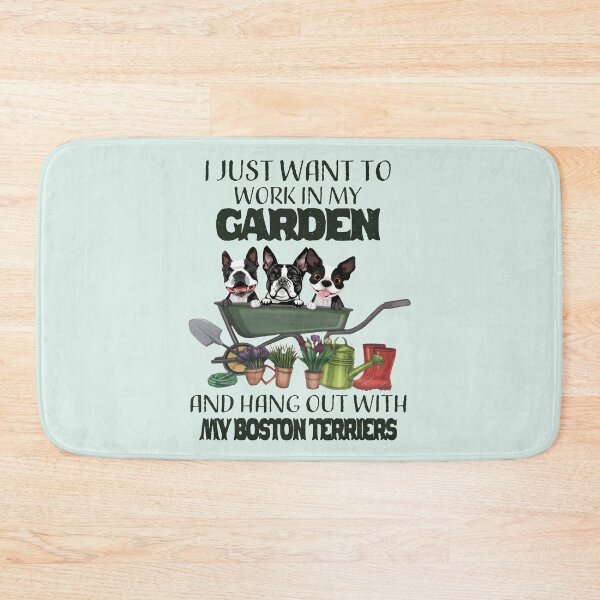 Item preview, Boston Terrier Garden   designed and sold by Linenist.