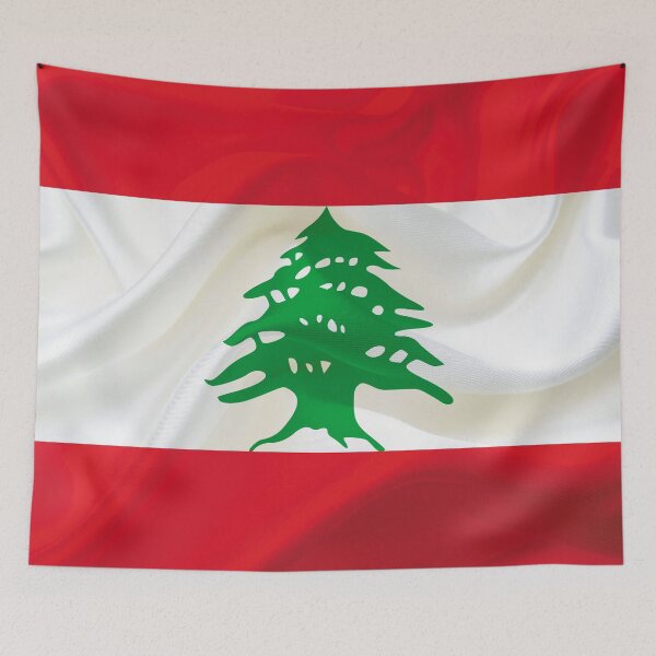 Aperçu de l'œuvre masque drapeau du Liban créée et vendue par Mo5tar.