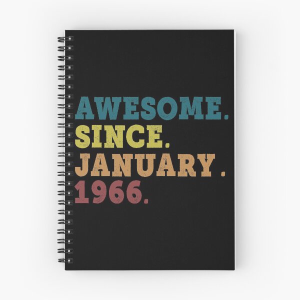 Item preview, Awesome Since January 1966 Retro Vintage 56th Birthday Gift designed and sold by designbychow.