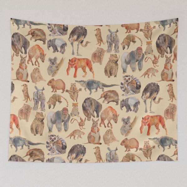 Item preview, 22 different adorable safari animals painted with watercolors designed and sold by CaptainRingtail.