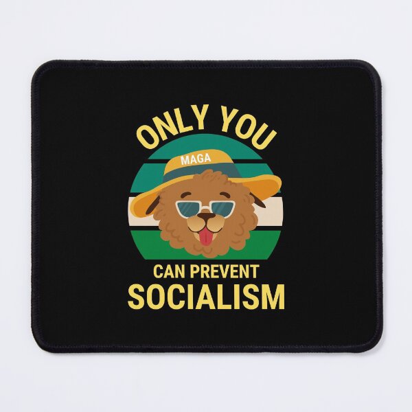Item preview, Only You Can Prevent Socialism - Dog Camping Vintage Funny designed and sold by ExploreTheStore.