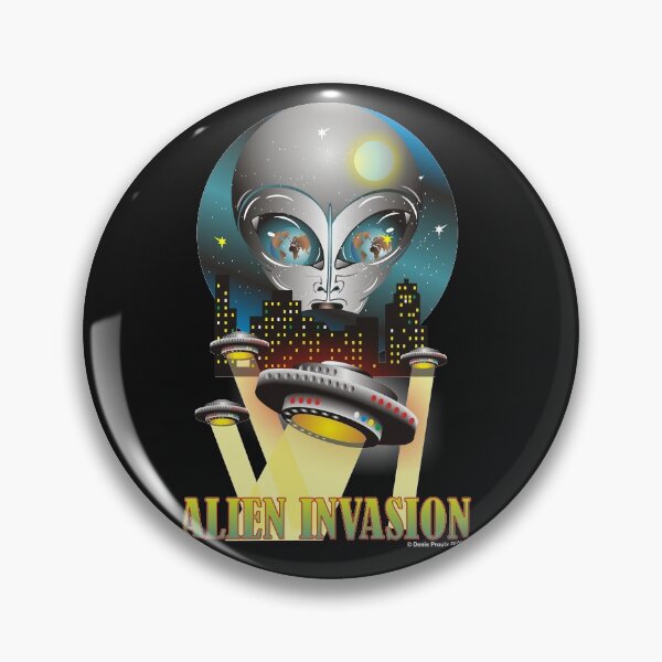 Artikelvorschau, Alien-Invasion entworfen und verkauft von Denis Proulx.