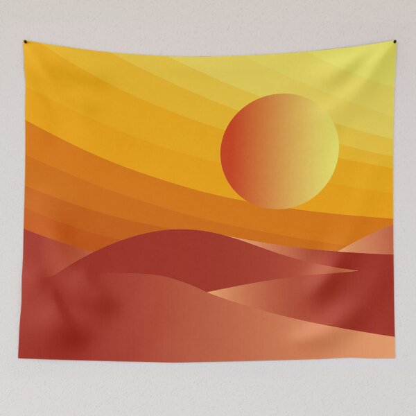 Item preview, 3D Sunset in the Desert  designed and sold by blueocan.