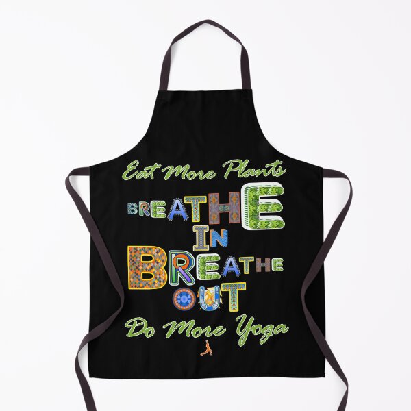 Item preview, Breathe In Breathe Out Eat More Plants Do More Yoga Health and Fitness designed and sold by artfulnotebook.