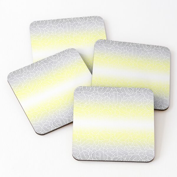Item preview, Ombré demigender colours and white swirls doodles designed and sold by savousepate.