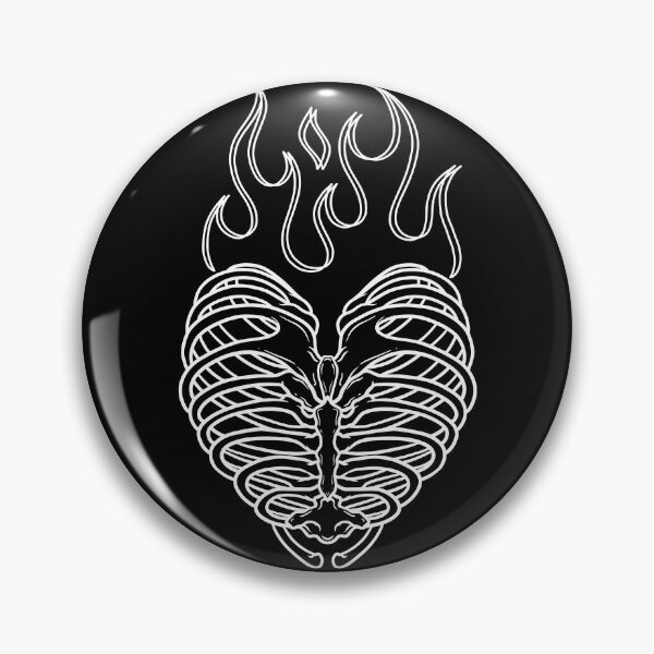Item preview, Flaming Skeleton Heart designed and sold by SoulArtLove.