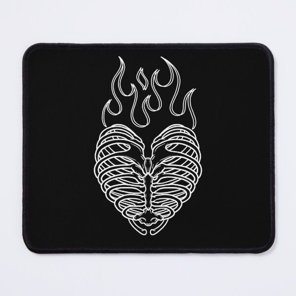 Item preview, Flaming Skeleton Heart designed and sold by SoulArtLove.