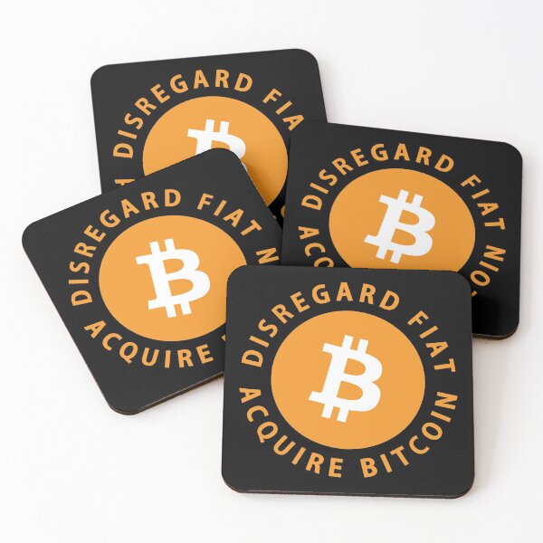 Item preview, Disregard Fiat Acquire Bitcoin / Stocks Crypto Lover / Trader Investor Gift / BTC HODLer designed and sold by Aetha.