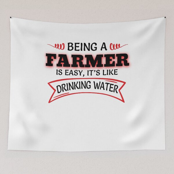 Item preview, Being A Farmer Is Easy It's Like Drinking Water designed and sold by Mouadox ★★★★★.