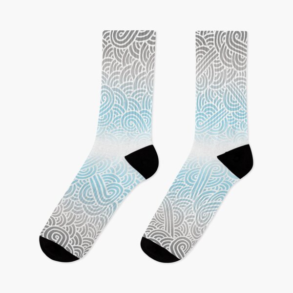 Item preview, Ombré demiboy colours and white swirls doodles designed and sold by savousepate.