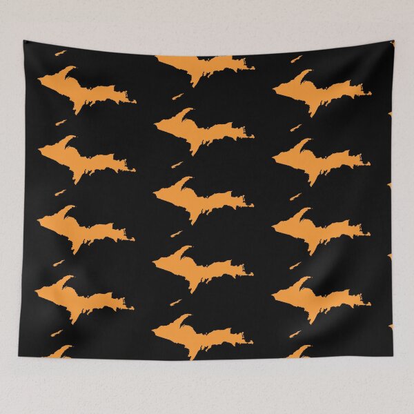 Item preview, Upper Peninsula in Orange/Black designed and sold by EzrasTrinkets.