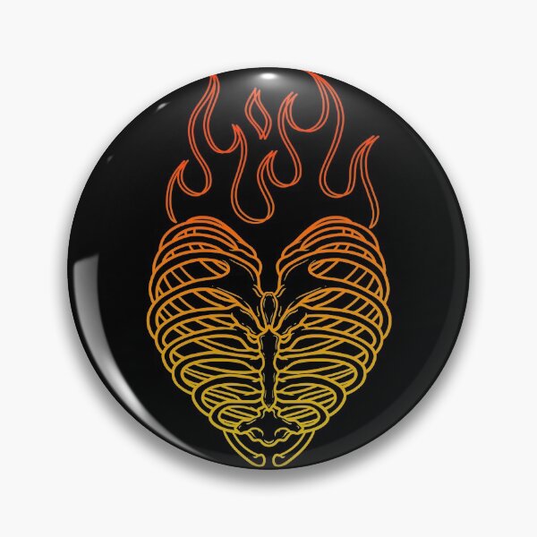 Item preview, Flaming Skeleton Heart (C) designed and sold by SoulArtLove.