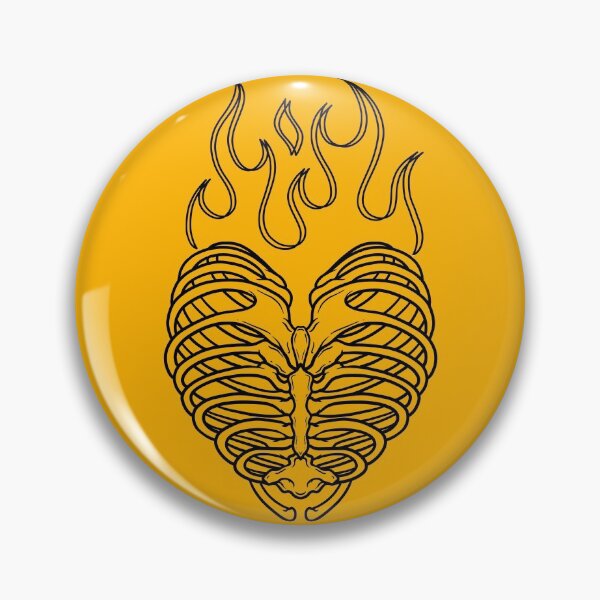 Item preview, Flaming Skeleton Heart (B) designed and sold by SoulArtLove.