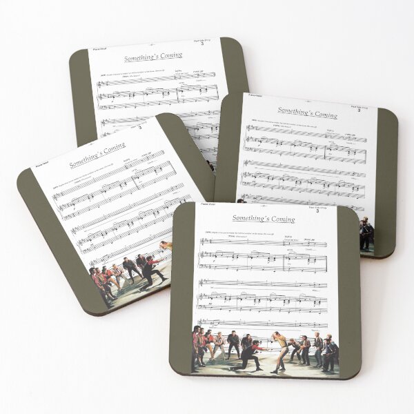Item preview, Retro Style West Side Story Lyricist Something_s Coming Sheet Music   designed and sold by VoltGBdesign.