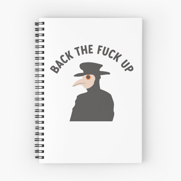 Item preview, back the f*ck up plague doctor designed and sold by goblinbabe.