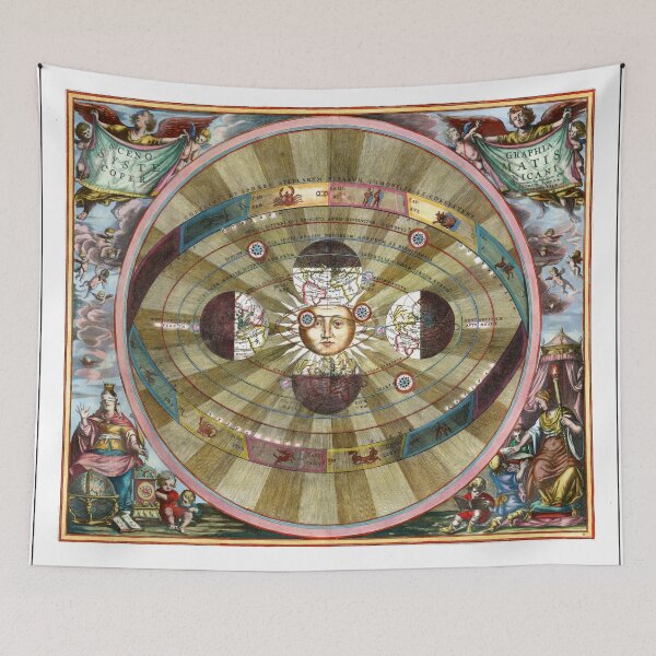 Item preview, Map from the 1708 Valk & Schenk edition of Andreas Cellarius' Harmonia Macrocosmica. designed and sold by vintagemapstore.