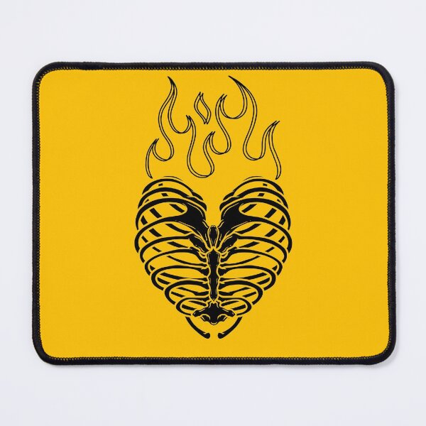 Item preview, Flaming Skeleton Heart (Fill Black) designed and sold by SoulArtLove.