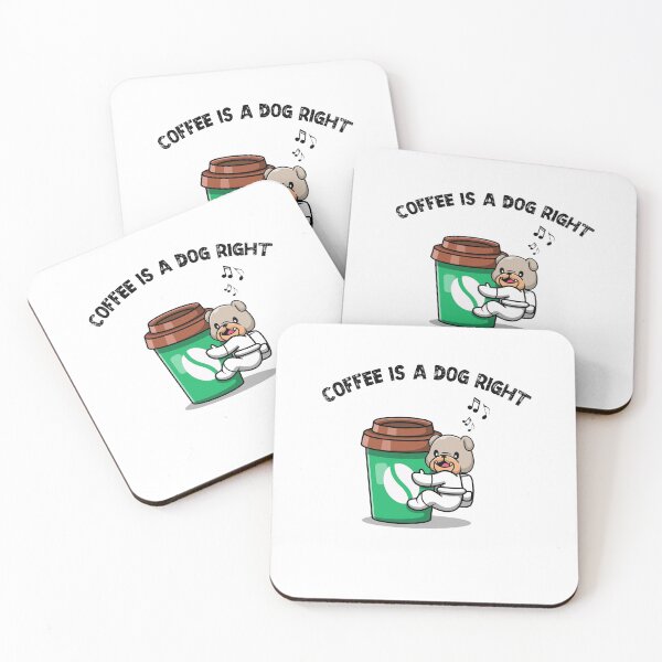 Item preview, Good Coffee is a Dog Right designed and sold by SparrowLag.