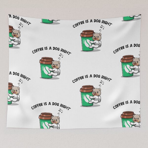 Item preview, Good Coffee is a Dog Right designed and sold by SparrowLag.