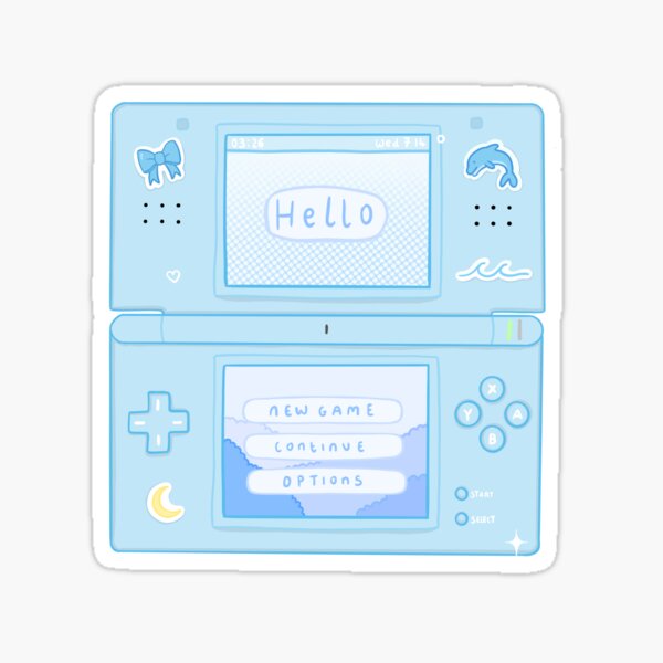 Kwaii pink game boy ds Sticker for Sale by SiCk-FisH