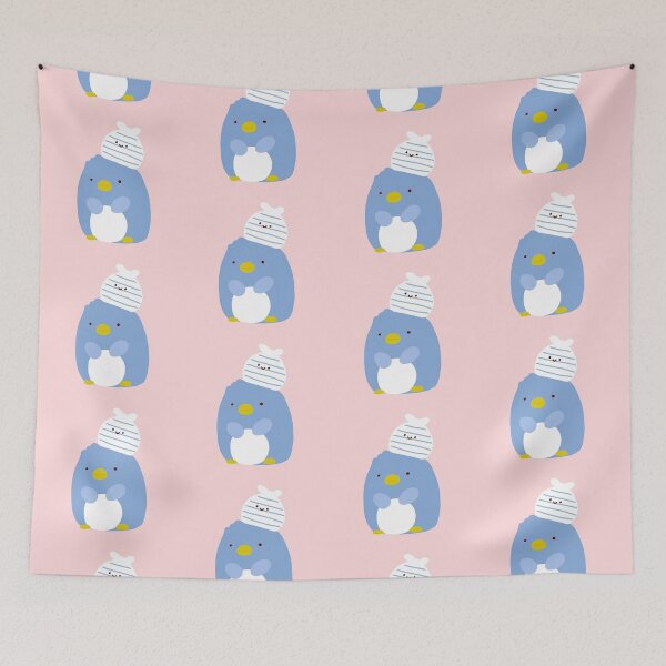 Item preview, Cute penguin with little rabbit friend designed and sold by Bella510.