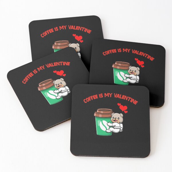 Item preview, Coffee is My Valentine - Cute Bulldog  designed and sold by SparrowLag.