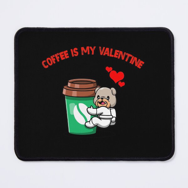 Item preview, Coffee is My Valentine - Cute Bulldog designed and sold by SparrowLag.