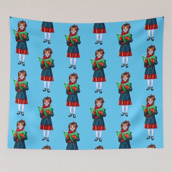 Item preview, Christmas Caroler Ginger Cat designed and sold by Deborah Camp.