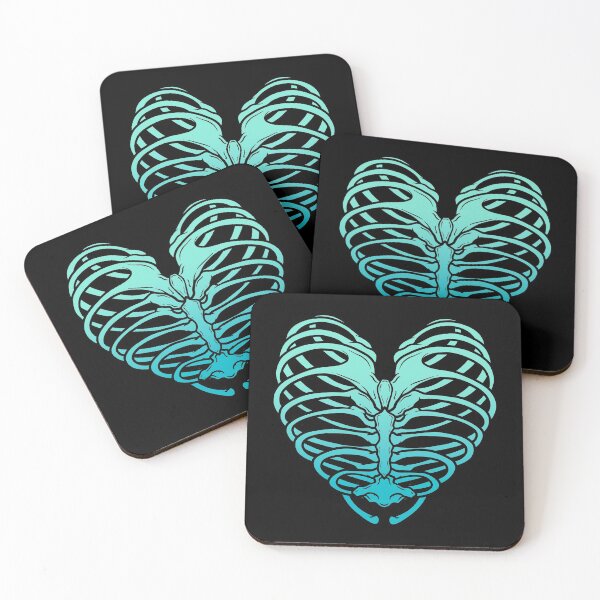 Item preview, Skeleton Heart (Light Blue) designed and sold by SoulArtLove.