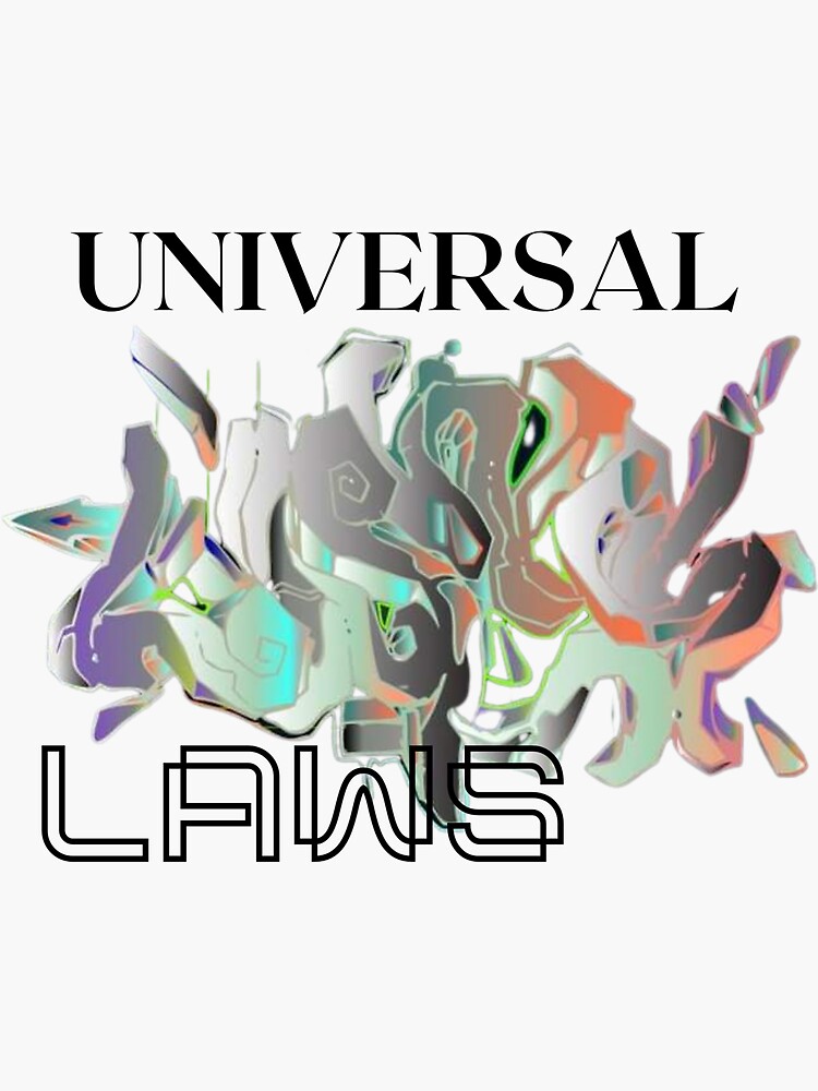 "Universal Laws Graffiti Vector Art" Sticker for Sale by ApocalypseArts