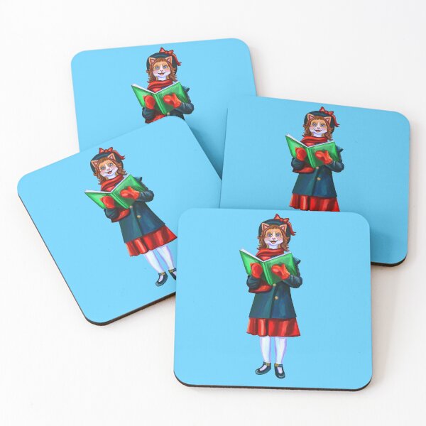 Item preview, Christmas Caroler Ginger Cat designed and sold by Deborah Camp.