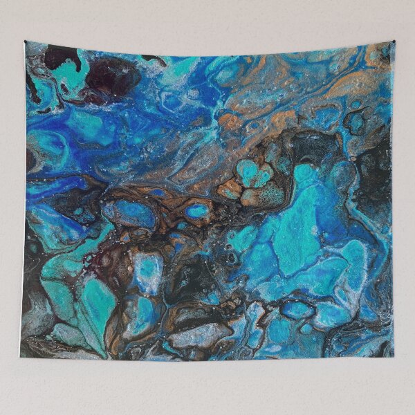 Item preview, Metallic Blue, Black,Aqua and Copper designed and sold by BestPhoneArt.