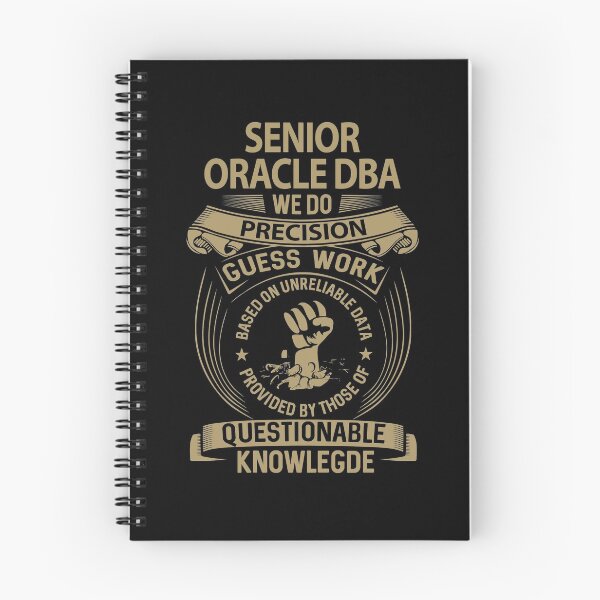 Aperçu de l'œuvre T-shirt senior Oracle Dba - T-shirt We Do Precision Job Gift Item créée et vendue par natalinedk.