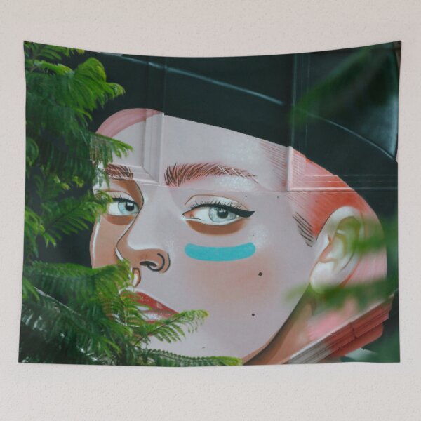 Item preview, Painting of a Lovely Kid on wooden wall designed and sold by VIVEK KUMAR RAI.