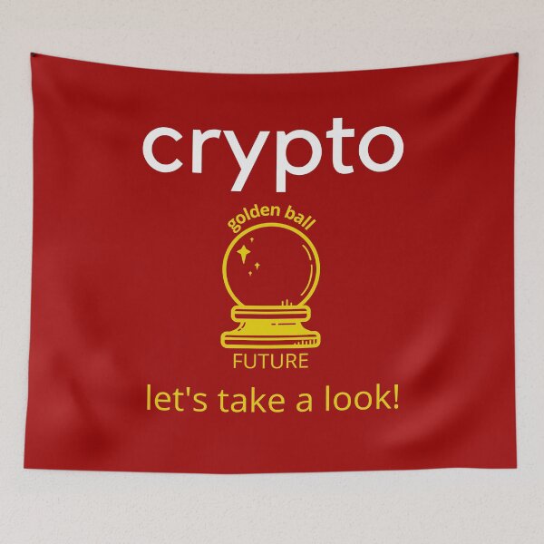 Item preview, Cryptocurrency predictions | golden crystal ball future designed and sold by Jasmin's Fashion World.